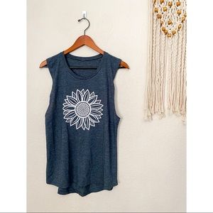 Sunflower Tank Top